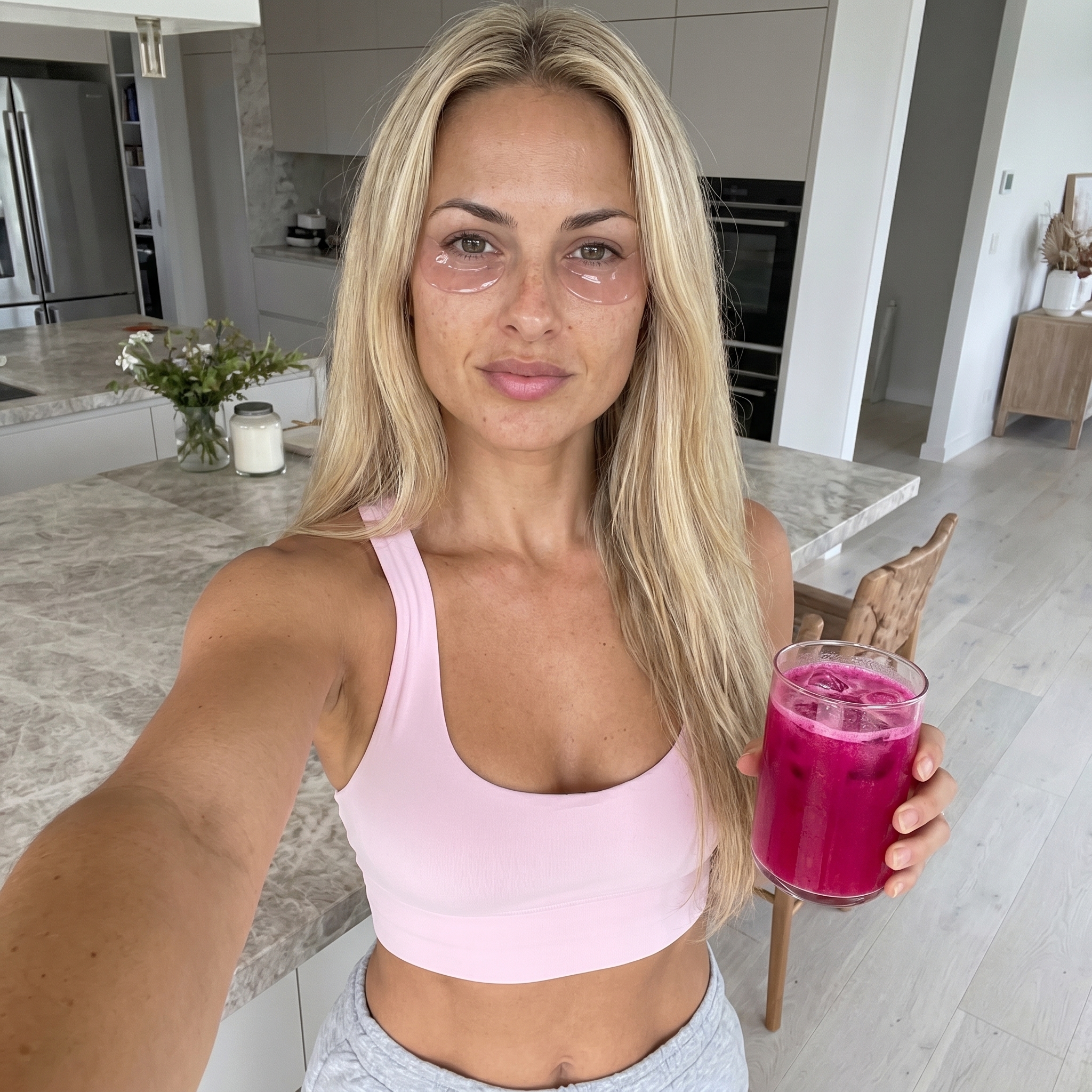 Cliente com ritual Cherry Ice